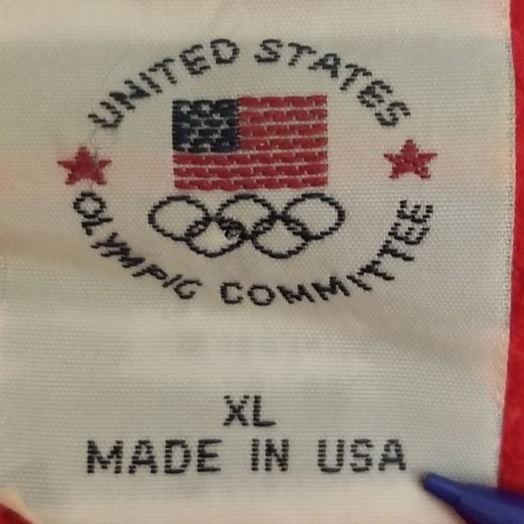 United States Olympic Committee Women XLarge Jacket Zip Track Light Athletic USA - Picture 8 of 9